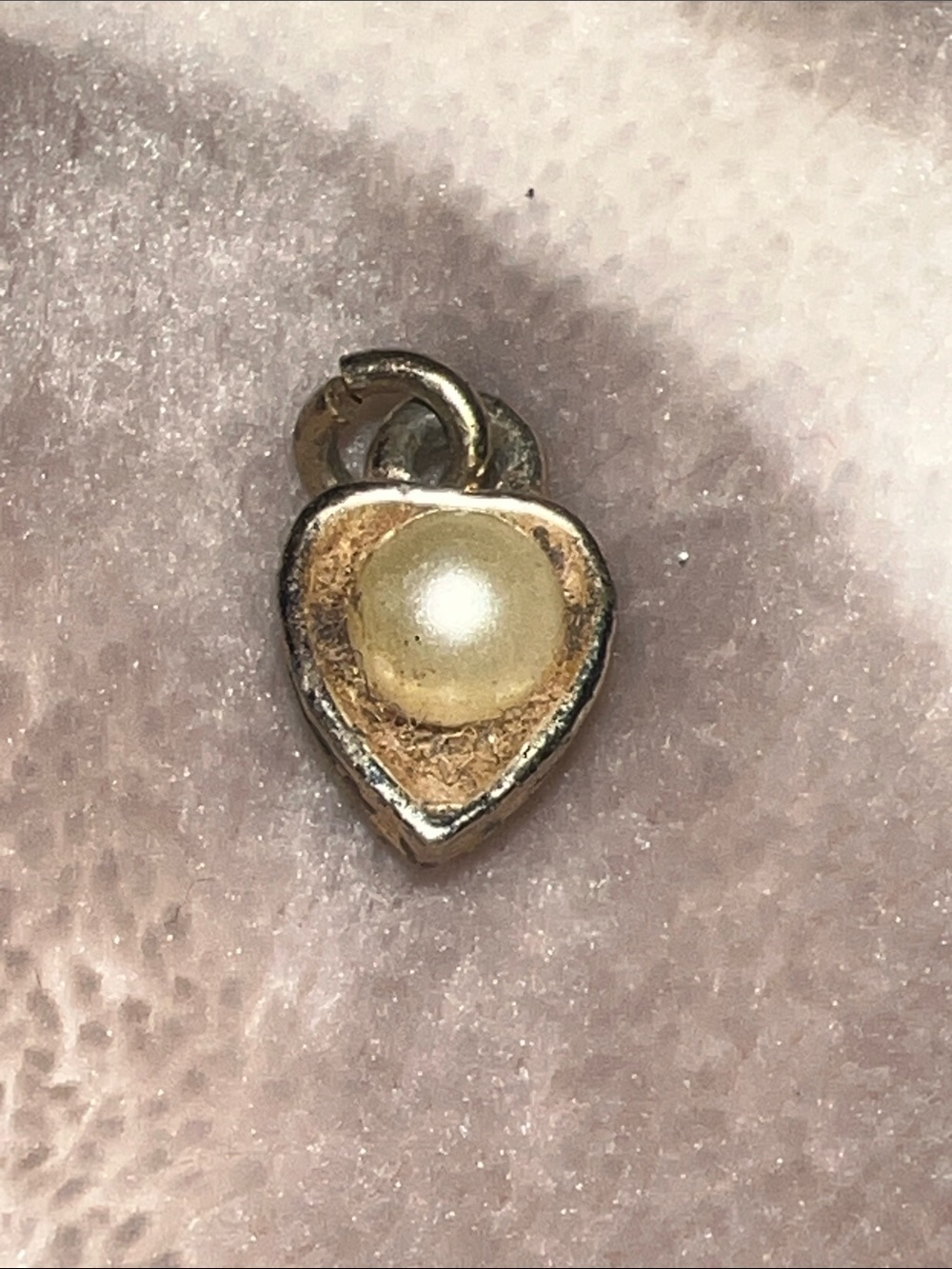 Sarah Coventry tiny Heart Pendant Charm, rare  find!